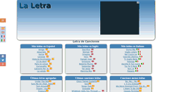 Desktop Screenshot of la-letra.com